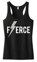 FIERCE Glitter Lightning Workout Tank Top Yellow