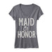MAID of HONOR GLITTER Bridal Shirt V-neck