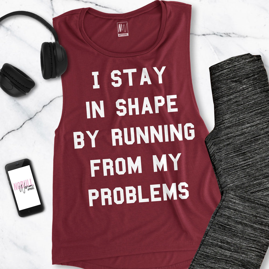 Running From Problems Workout Tank Pick Style