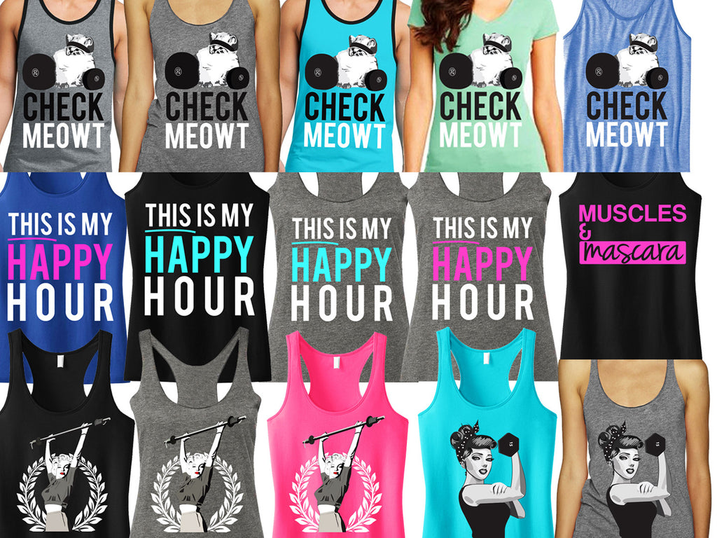 Funny Tank Tops, Gym Shirts with Sayings
