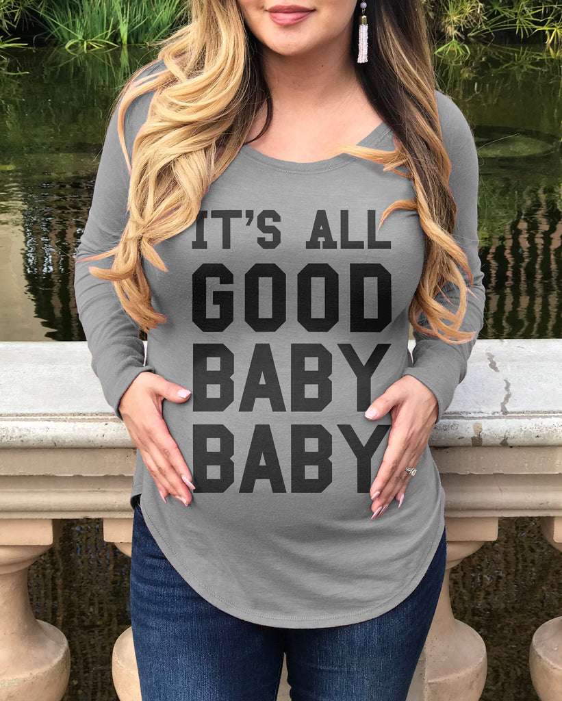 BABY SMALLS Pregnancy Shirt Heather Gray
