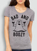BAD & BOOZY Glasses Halloween Short Sleeve Tee - Pick Color