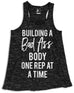 Building a Bad As* Body Tank Top Black Marble