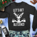 LET'S GET BLITZENED Christmas Sweatshirt Crew Neck BEER Version - Pick Red or Black