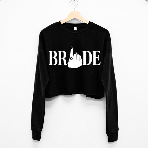 BRIDE RING FINGER Cropped Sweater