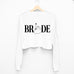 BRIDE RING FINGER Cropped Sweater