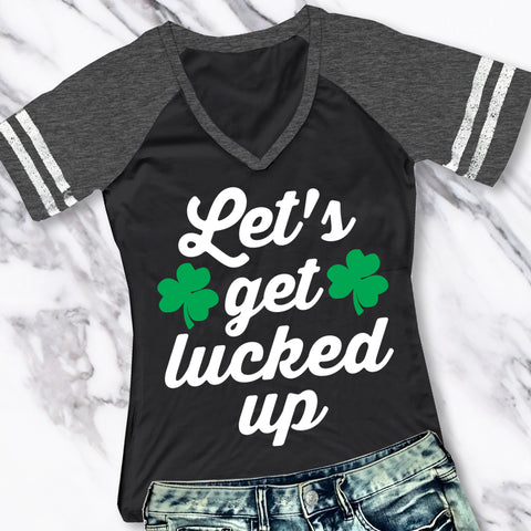 Let's Get LUCKED Up St. Patrick's Day Drinking Shirt - Pick Color