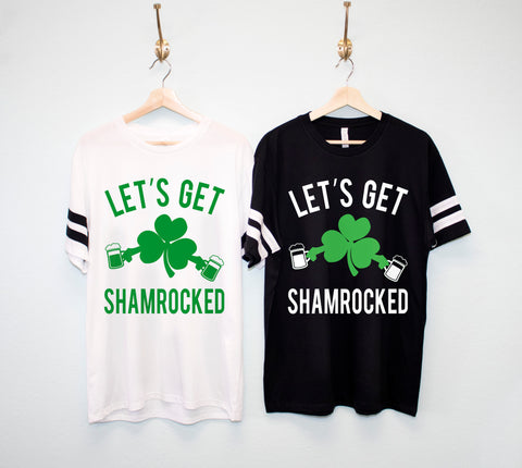 LET'S GET SHAMROCKED Men's St. Patrick's Day Shirt