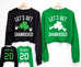 LET'S GET SHAMROCKED St. Patrick's Day Cropped Sweater - 6 Names to Pick