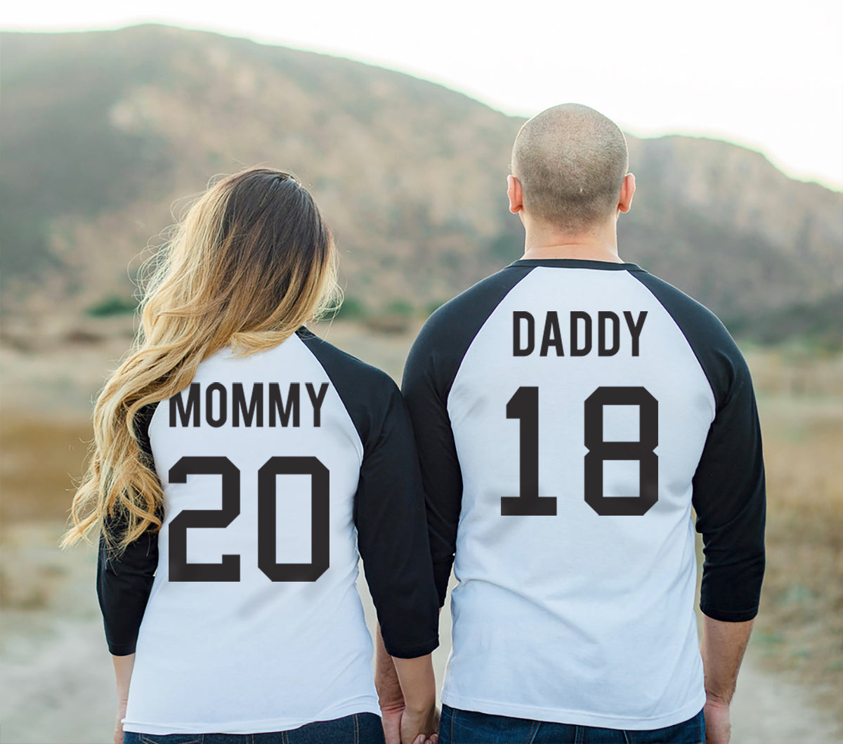 MOMMY + DADDY Baseball Tees CUSTOM Numbers Set – NobullWoman Apparel