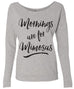MORNINGS ARE FOR MIMOSAS Off-Shoulder Long Sleeve Sweater