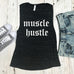 Muscle Hustle Black Marble Muscle Tank Top