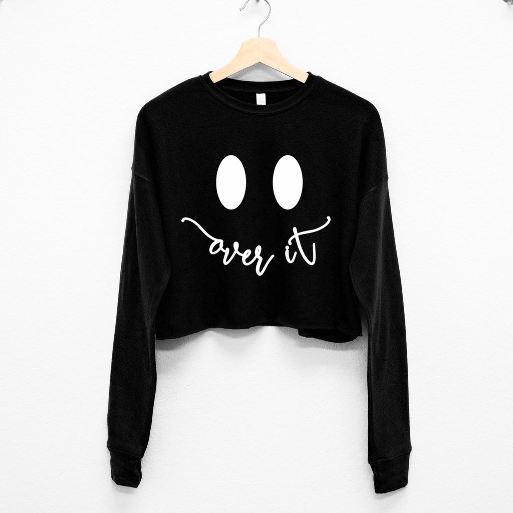 OVER IT Quarantine Cropped Sweater