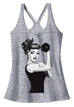 MODERN ROSIE the RIVETER Workout T-Back Tank Top - Pick Color