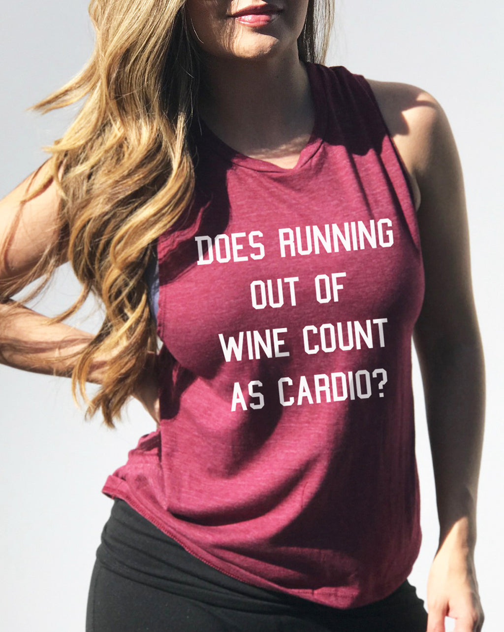 Running Out of Wine Muscle Tank Top