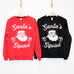 SANTA'S SQUAD CUSTOM Christmas Sweatshirts Crew Neck - Pick Name & Number