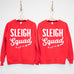 SLEIGH SQUAD Custom Christmas Sweatshirt - Custom Name & Number