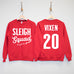 SLEIGH SQUAD Custom Christmas Sweatshirt - Custom Name & Number