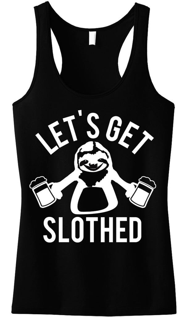 SLOTH DRINKING TEAM Tank Top - Let's Get Slothed!