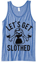 SLOTH DRINKING TEAM Unisex Tank Top - Let's Get Slothed!