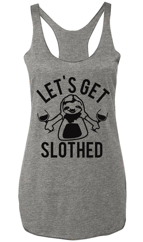 SLOTH DRINKING TEAM Tank Top - Let's Get Slothed!