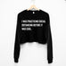 Social Distancing Cropped Sweater