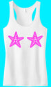 MERMAID Starfish Tank Top Pink