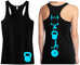 Workout Queen Black with Teal Tank