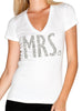 MRS. Bride Shirt with Glitter Print